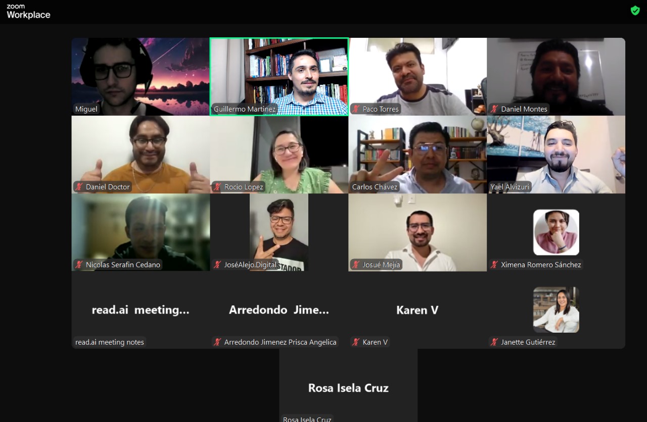 Reunión online en vivo con la comunidad